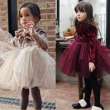Autumn Winter Princess Cute Warm Kids Baby Girl Dress