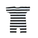 Baby Boy 4th Of July independence Day Short Sleeve Stripe Print Romper