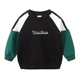 Kids Baby Boy Long Sleeve Cotton O-Neck Pullover Sports Hoodies Tops