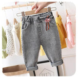 Kid Baby Girls Cute Jeans  Denim Trousers Pants