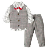Kid Baby Boys Set Little Gentleman Outfits 3 Pcs