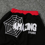 Kid Boys Spiderman Suits Cotton Hooded Sets 3Pcs