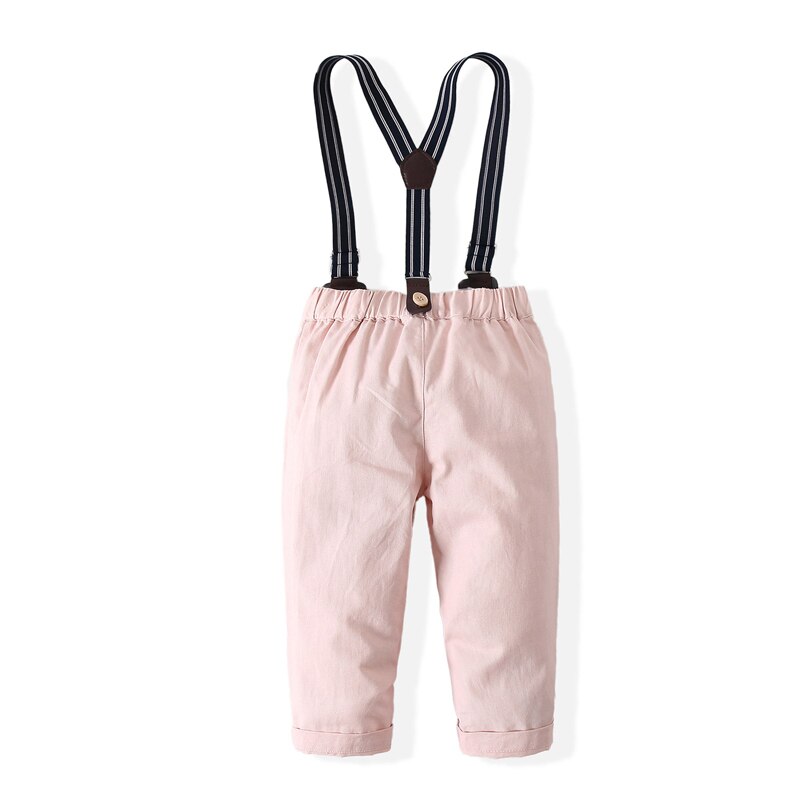 Kids Baby Boys Outfit Plaid Suit Cotton Full Sleeve Set 2 Pcs
