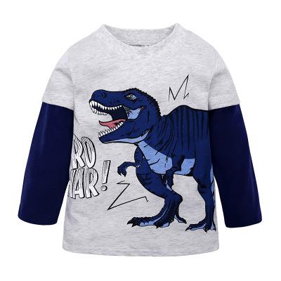 Kid Baby Boys Long Sleeves Tops Dinosaur Casual T-Shirt