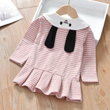 Kid Baby Cute Pattern Stripe Casual Dress