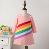 Kid Baby Girl Spring Rainbow Dress