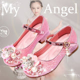 Girls Bling Sequin Crystal Shoes Flat Princess  Dance Party Shoes