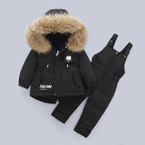 Kid Baby Girl Down Suits Thicken Winter 2 Pcs Sets