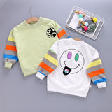 Kid Baby Girls Cotton Rainbow Blouse with Long Sleeves T-shirt