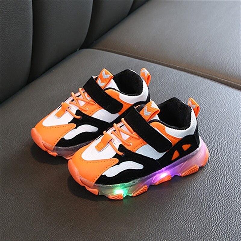 Boy Girl Sports Shoes Colorful Luminous Lighting  Running Shoes