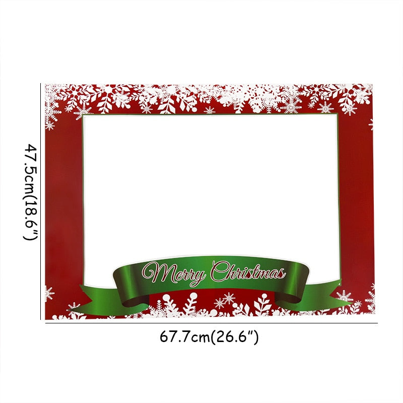 Christmas Decoation for Home Photo Booth Props Santa Claus Tree