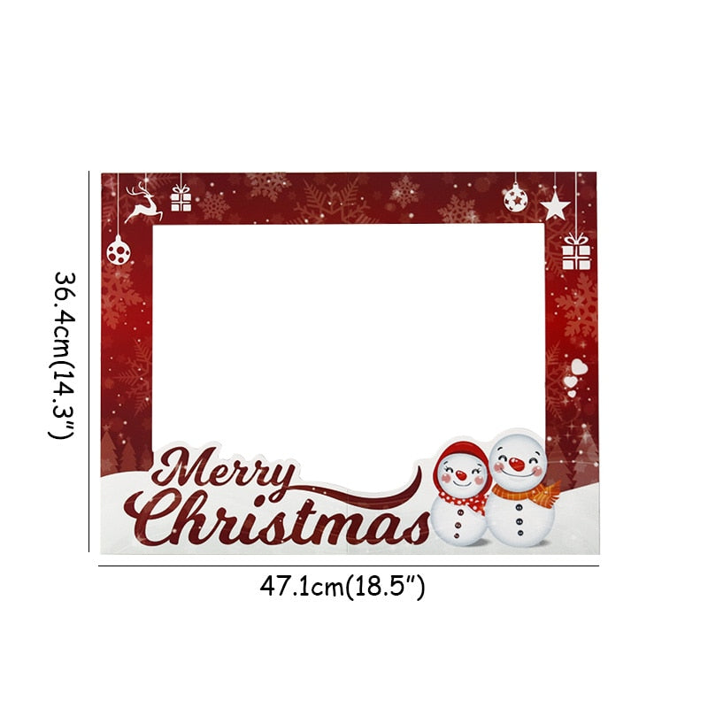 Christmas Decoation for Home Photo Booth Props Santa Claus Tree