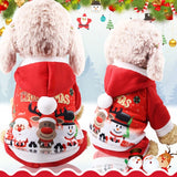 Pet Christmas Dog Clothes Dog Jacket Costume Puppy Coat