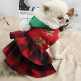 Pet Dog Dress Winter Warm Clothes Xmas