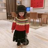 Kid Baby Girl Christmas New Year Knit Sweater Coats
