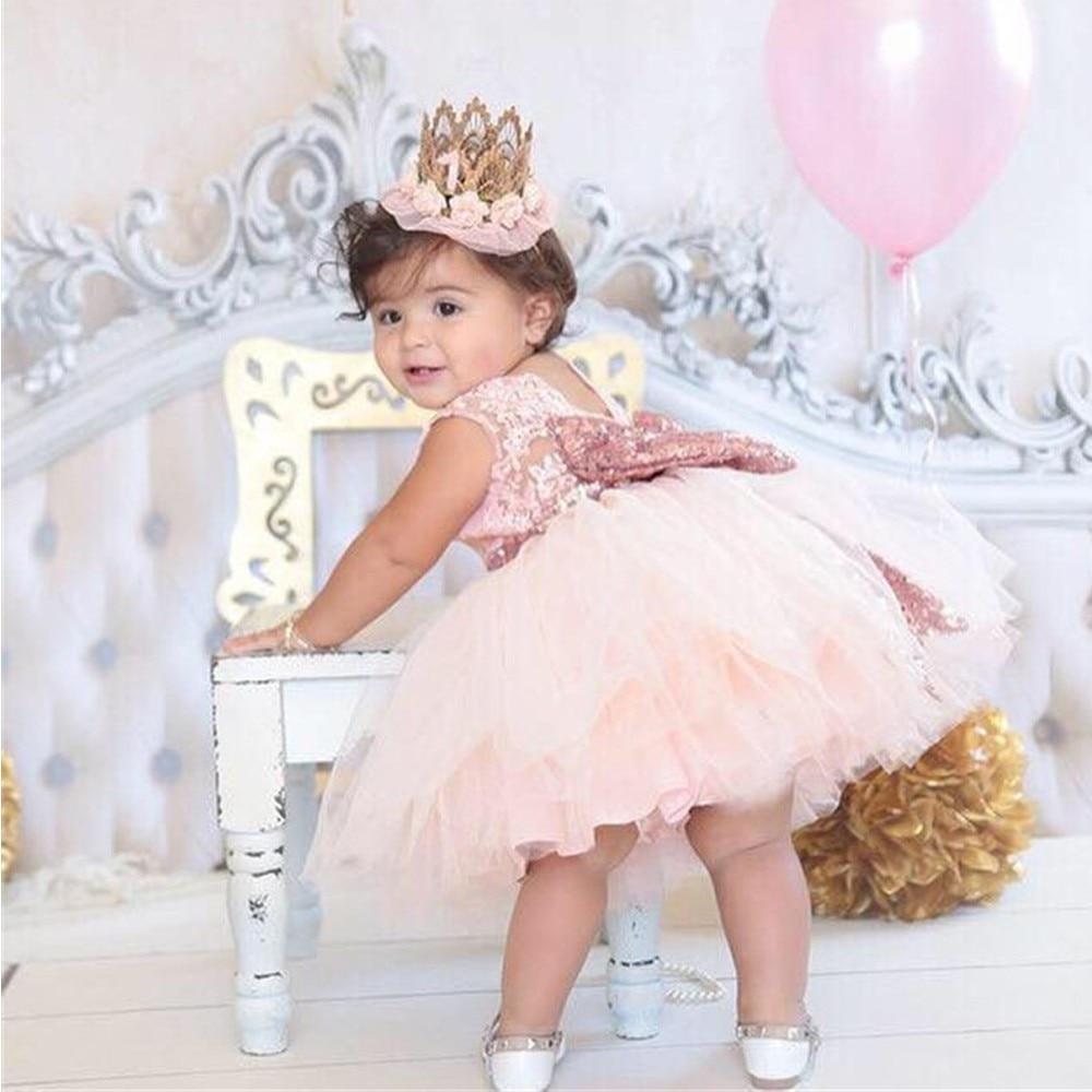Kids Clothes Princess Girl Cute Lace Events Party Dress - honeylives