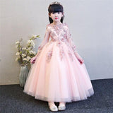 Kid Baby Girl  Wedding Appliques Princess Party Prom Dresses