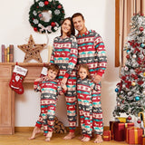 Family Matching Christmas Jumpsuit Hooded Baby Pajamas