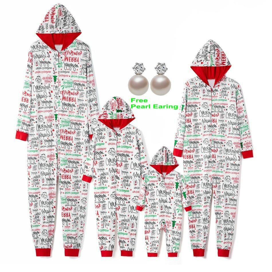 Family Matching Christmas Pajamas Mother Daughter Sleepwear