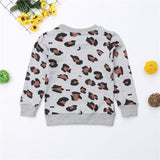Family Matching Mother Daughter Son Long Sleeve Leopard Shirt
