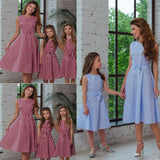 Family Matching Mother Daughter Sundress Holiday Dresses