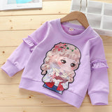 Baby Kid Girl Cotton Cartoon Autumn Winter Sweatshirt