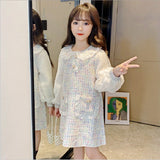 Kid Girls Spring Long-sleeved Petter Fashion Princess Dress