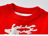 Kid Baby Girl Christmas Snowflake Print Reindeer Dresses