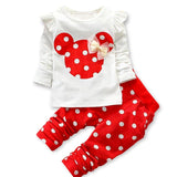 Baby Girls Sets Valentine Cute Dot Suits 2 Pcs
