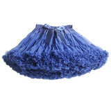 Kid Baby Girls Skirts Fluffy Chiffon Solid Colors Tutu Christmas Skirts