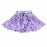Kid Baby Girls Skirts Fluffy Chiffon Solid Colors Tutu Christmas Skirts