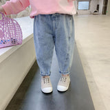 Kid Baby Girls Jeans  Trousers Fashion Denim Pants 2-8 Years