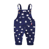 Kid Baby Boys Girls Trousers Overalls Star Cotton Suspender Pants