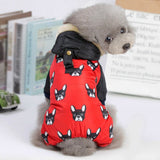 Pet Dog Clothes Fashion Printed Red Black Colors