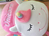 Baby Girls 3D Unicorn Backpacks Cute Plush School Bags