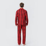 Christmas Family Matching Pajamas Long Sleeve Red Plaid Sets