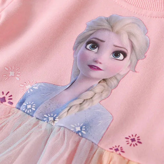 Kid Baby Girl Christmas Cartoon Frozen Elsa Dresses