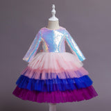 Kids Baby Girl Prom Ball Gown Lace Tulle Flower Princess Party Maxi Dress