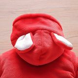 Baby Animal Fleece Hooded Jumpsuit Romper