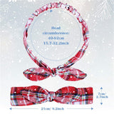 Kid Adult Christmas Grid Headband Merry Christmas Decor