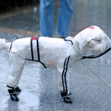 Pet Dog Clothes Transparent Raincoat Light Waterproof Coat