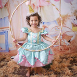 Kid Girl Princess Bow Pom Tulle Tutu Party Birthday Wedding Dress 6M-5Y - honeylives