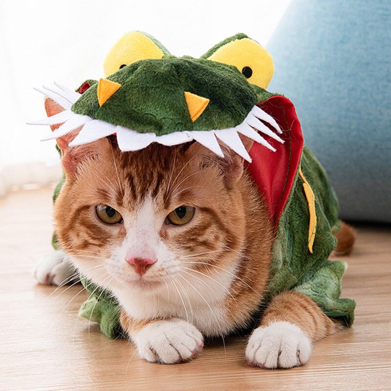 Pet Cat Dog Halloween Funny Transformed Clothes