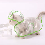 Pet Cat Dog Transparent Raincoat Adjuastable Waterproof