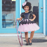 Kid Girls Dress Lace Tutu Formal Pageant Bridesmaid Tulle Dress 1-5Y - honeylives