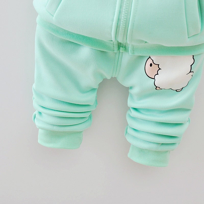 Kid Baby Girl Warm Infant Sports Suit 2 Pcs Sets