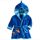 Winter Kid Baby Boy Girl Cartoon Robe Bathrobe Sleepwear Pajamas