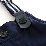 Baby Boys Sets Plaid Suspenders Cotton Gentleman Sets 2 Pcs