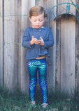 Kid Baby Girl Mermaid Cute Colorful 3D Printing Pants