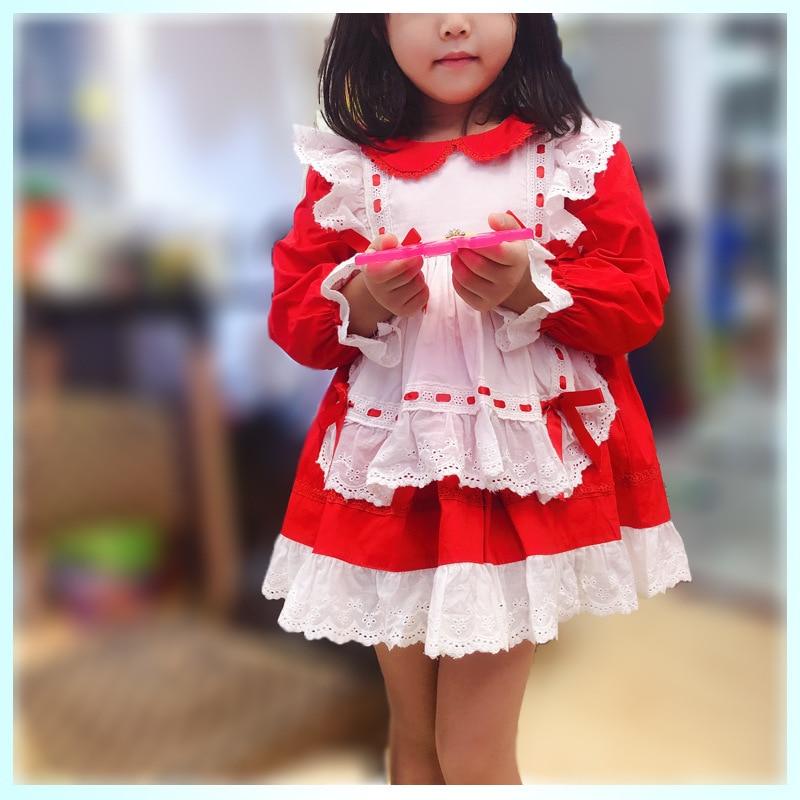 Kids Baby Girl Pan Collar Lolita Little Girl Dresses